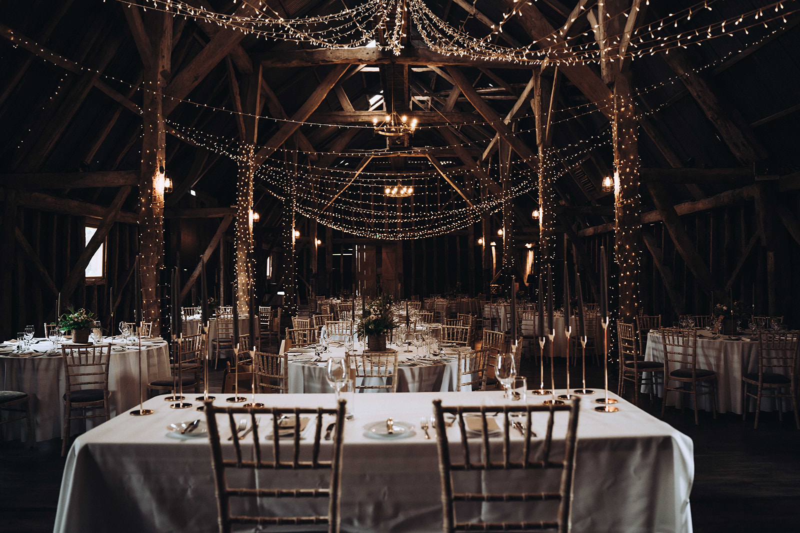 Top table view of the rest of the reception area at Manor Barn in Cambridge