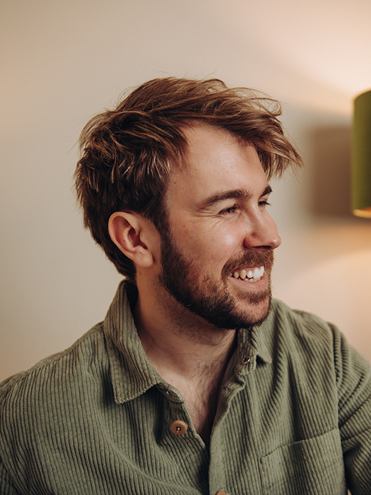 Luxury wedding photographer Tom Keenan in his studio