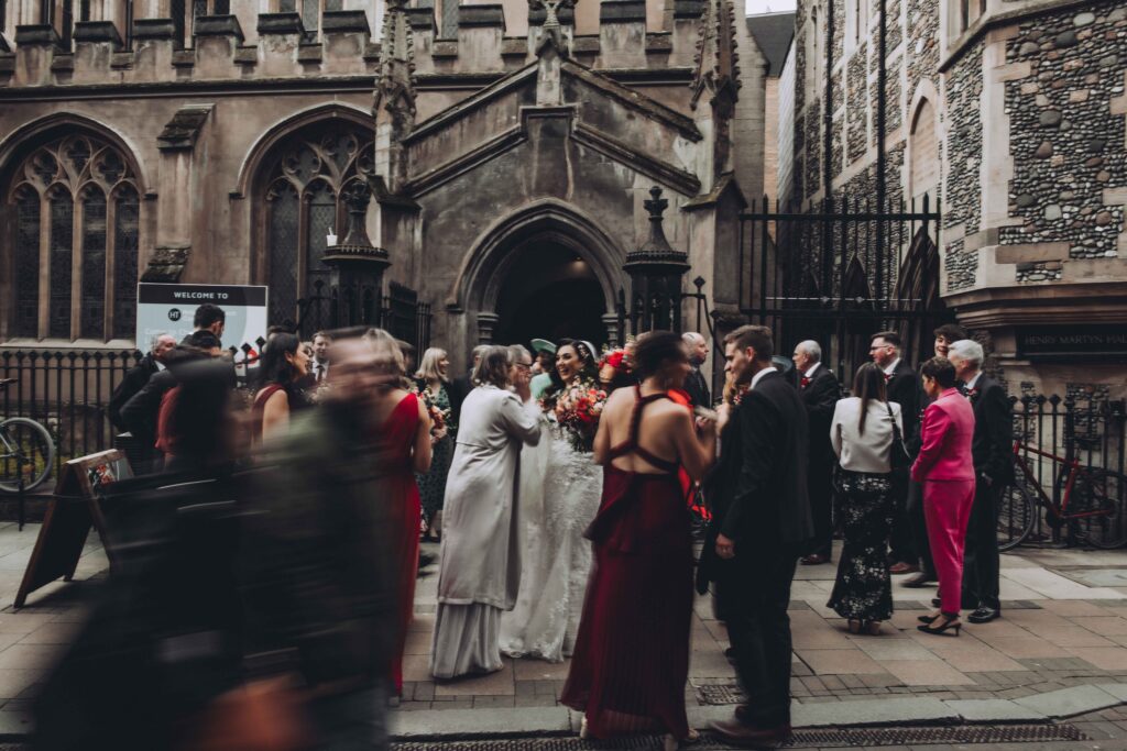 Vegan wedding ceremony at Holy Trinity in Cambridge