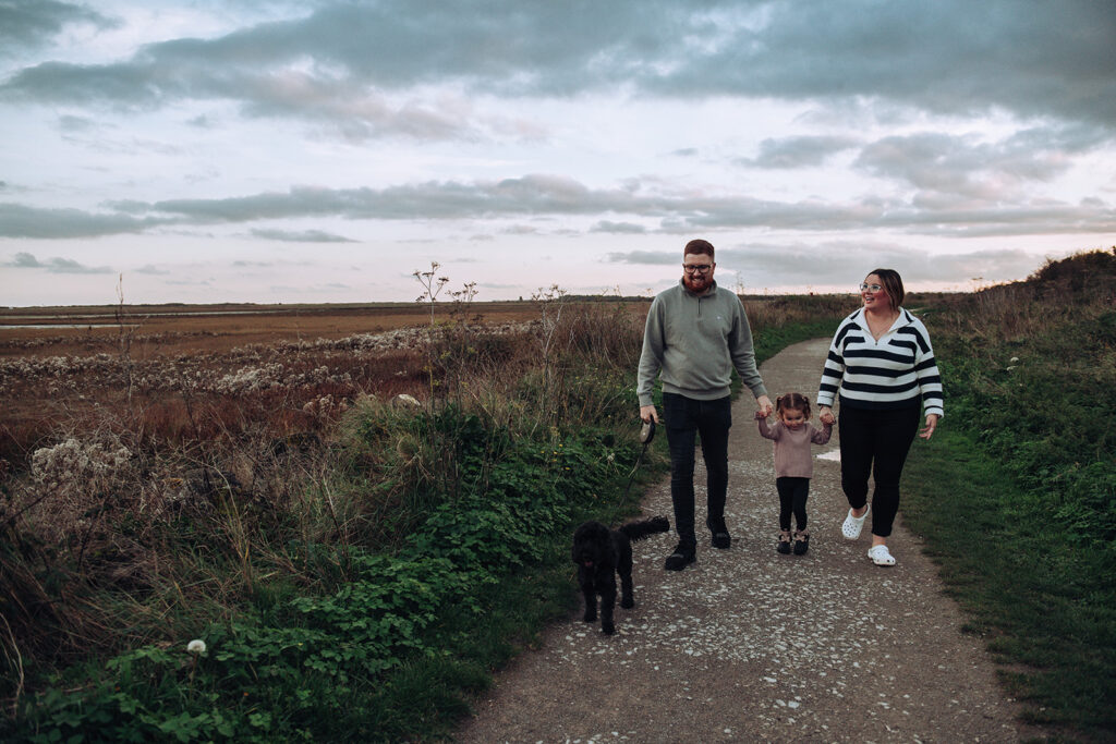 Margate family shoot during winter