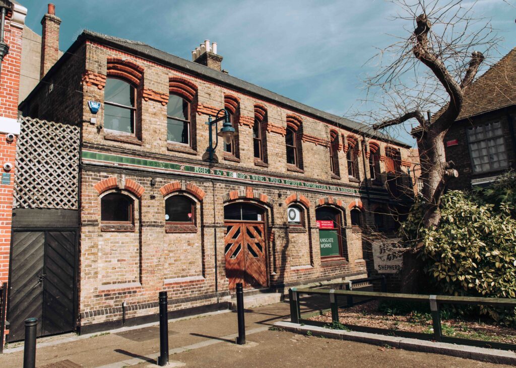 Exterior shot of Ramsgate Works creative office space near Margate