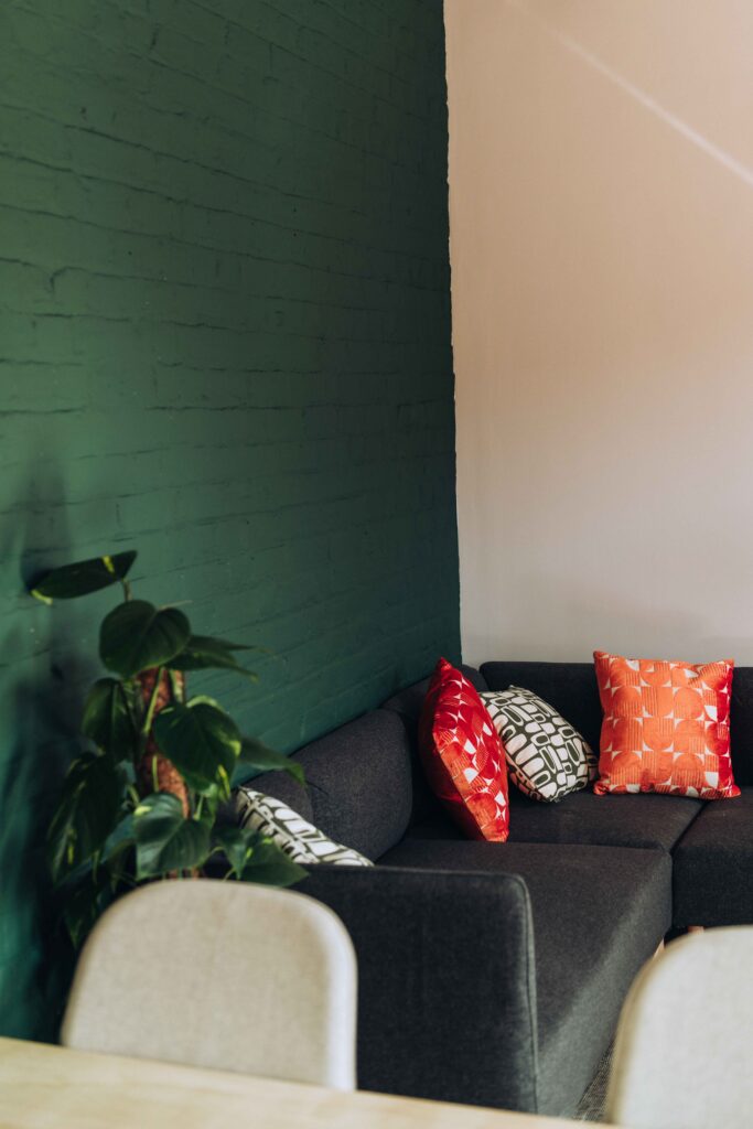 Sofa area at Ramsgate Works creative office space near Margate