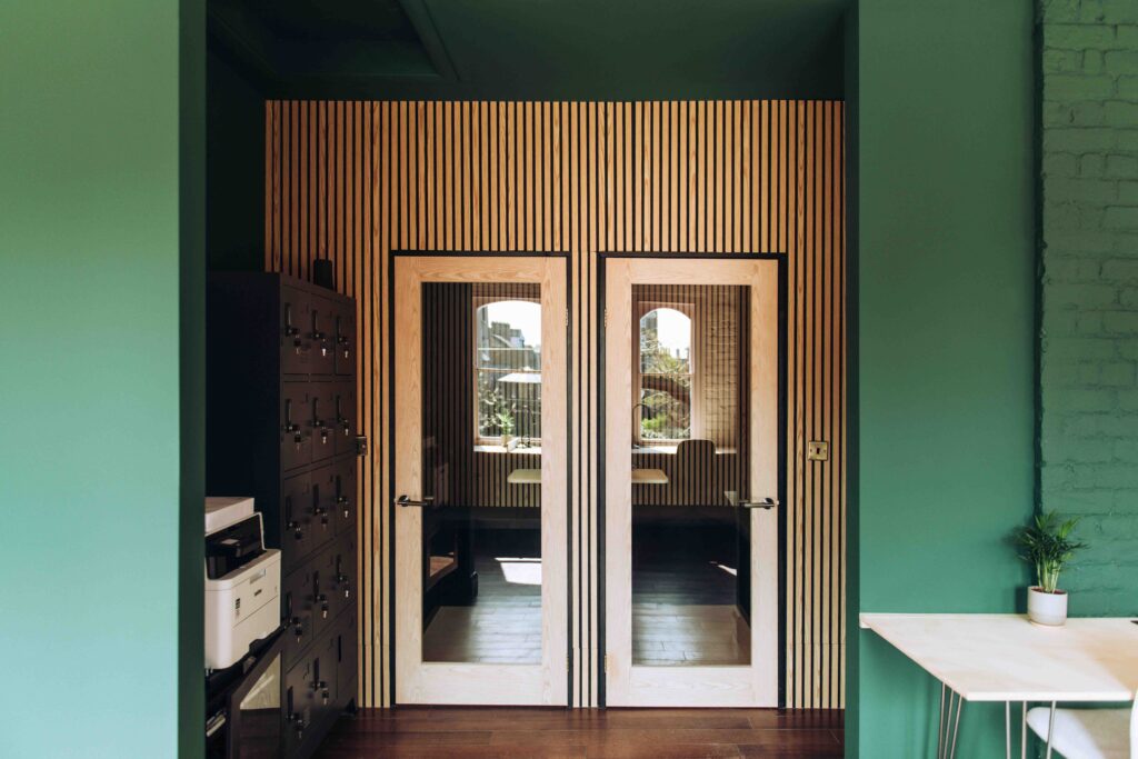 Silent work pods at Ramsgate Works creative office space near Margate