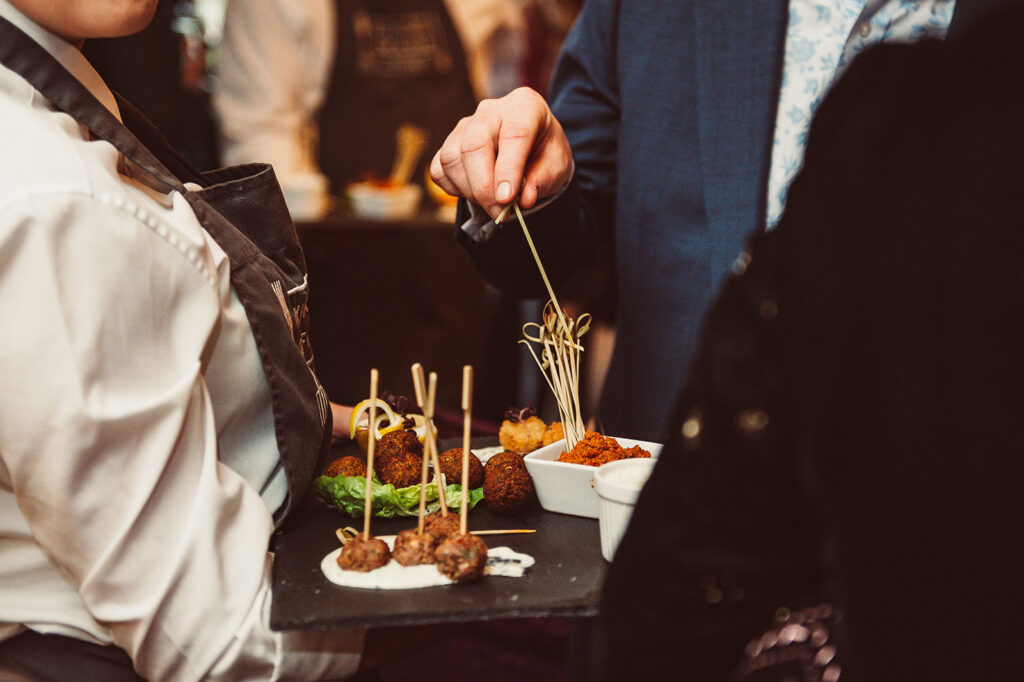 Vegan wedding food at Solton Manor