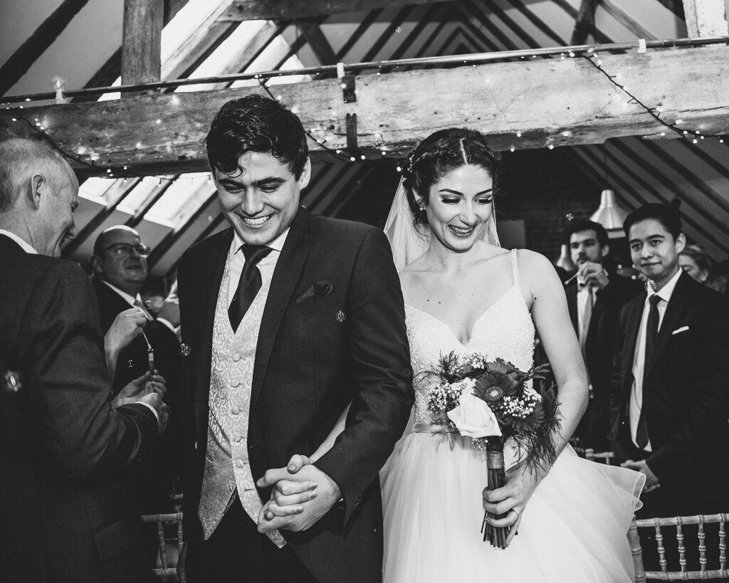 Wedding ceremony at Solton Manor in Dover