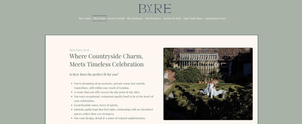 Byre barn wedding photographer