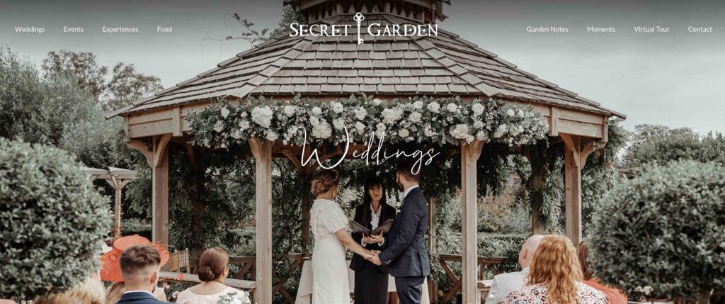 Secret garden wedding photographer