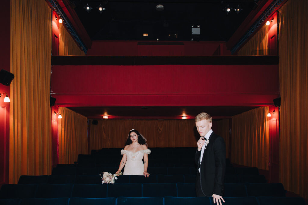 Broadstairs wedding photographer editorial at Palace Cinema in Kent