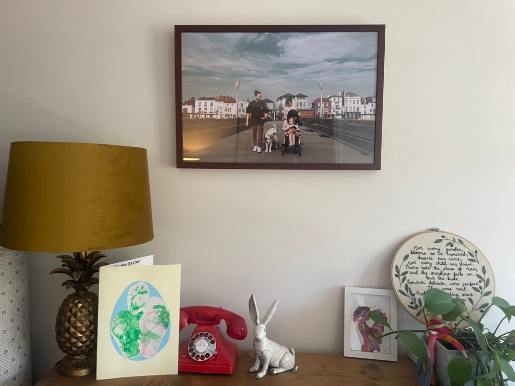 Artwork in the Ward Family's home