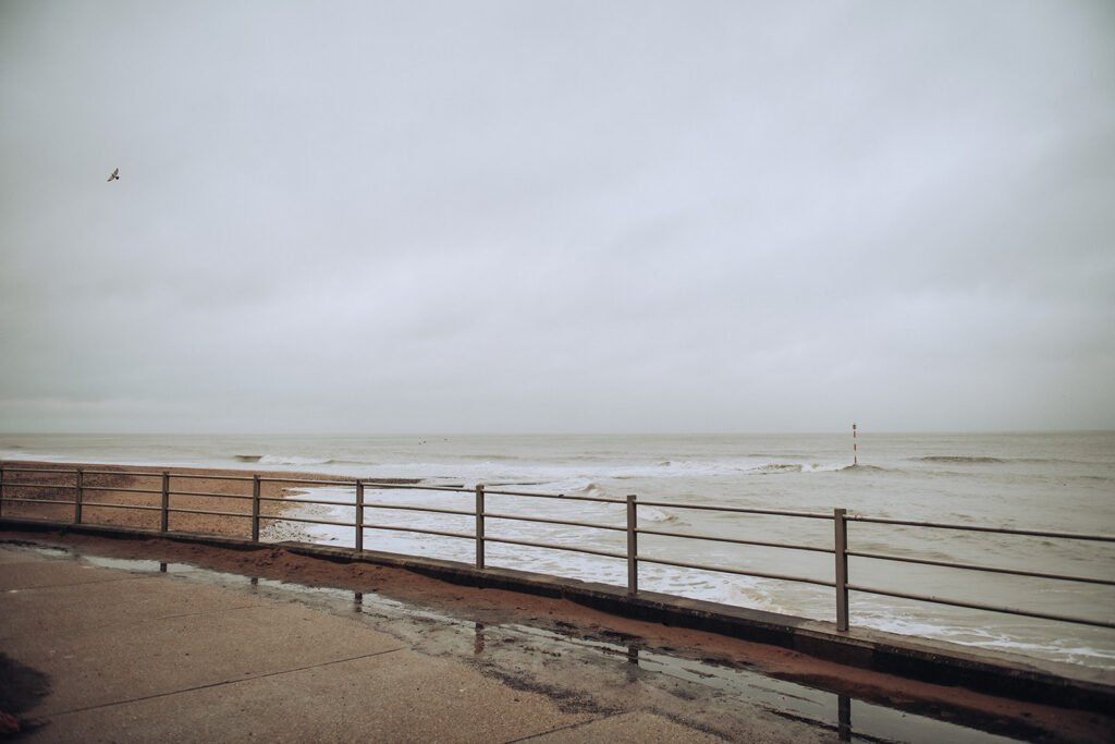 Ramsgate East Cliff during a storm
