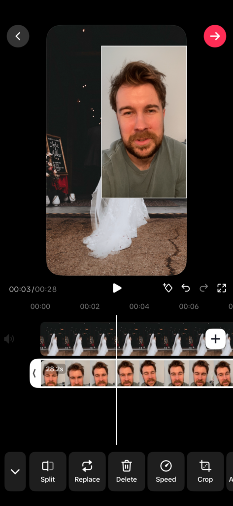 Tiktok talking head overlay tutorial