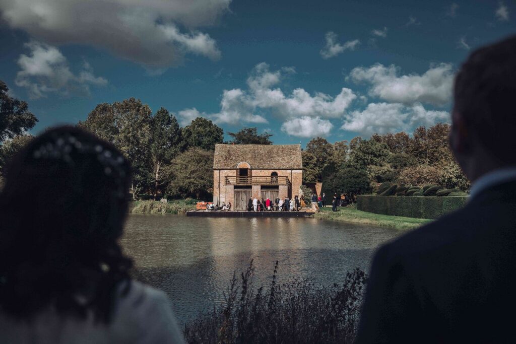 A shot across the pond at Childerley one of my favourite wedding venues in Cambridgeshire