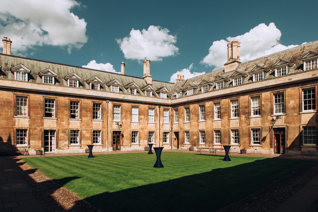 gonville caius cambridge during a wedding