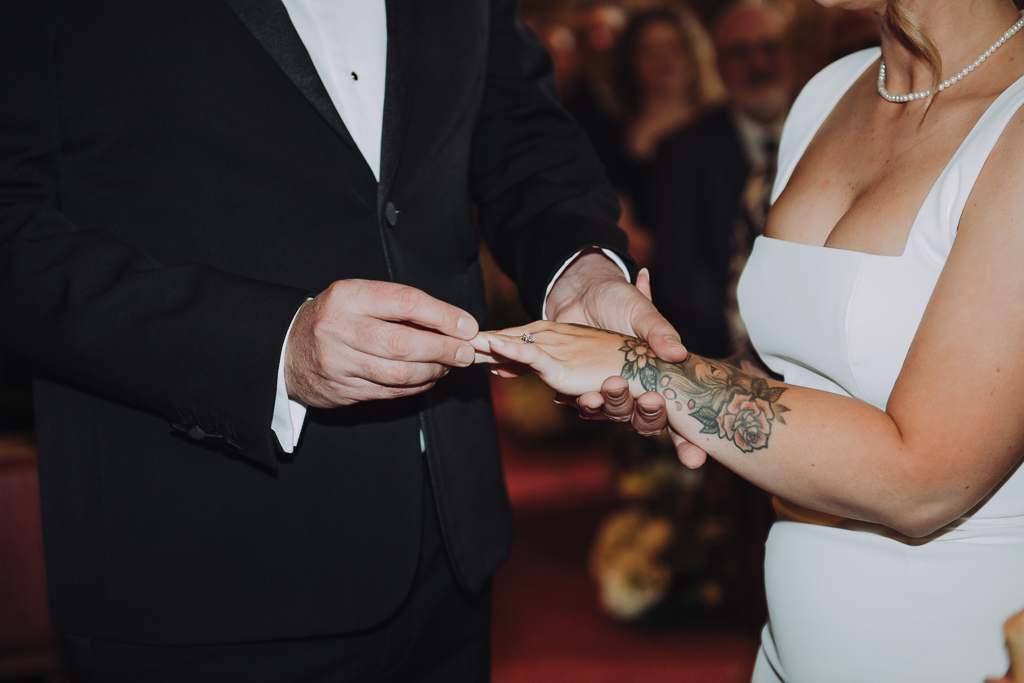 Exchanging the wedding rings at gonville & caius college