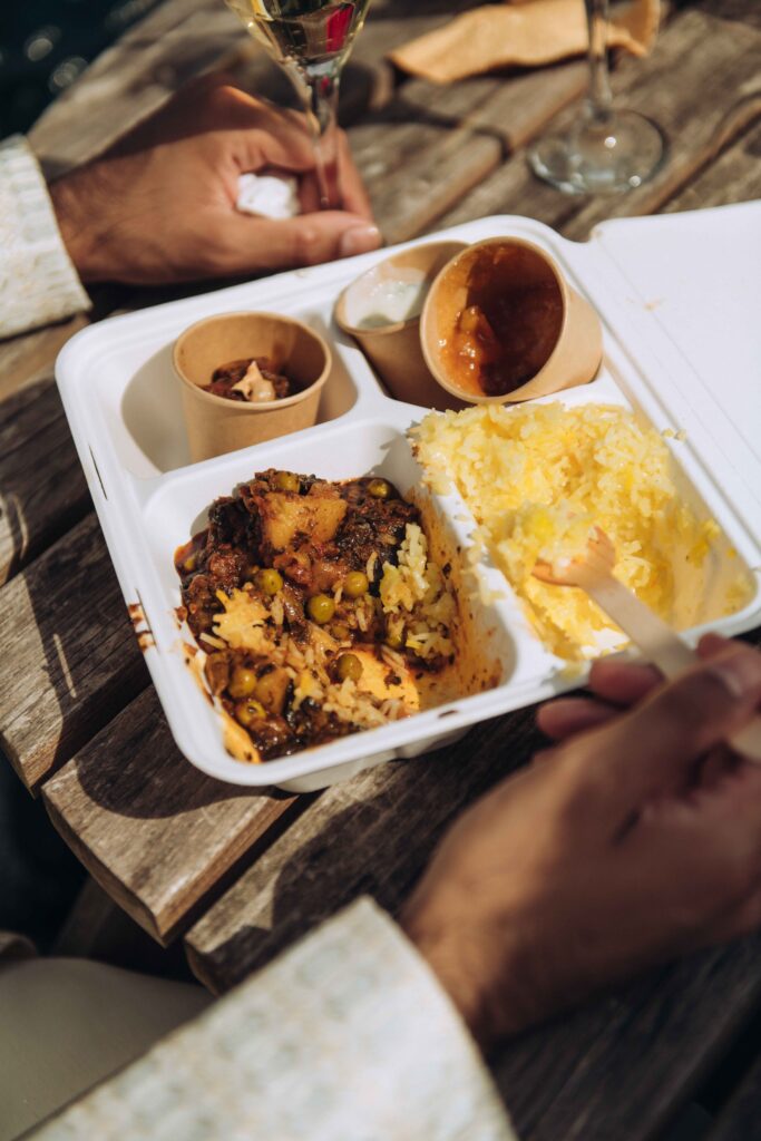Luxury vegan wedding food at micro wedding