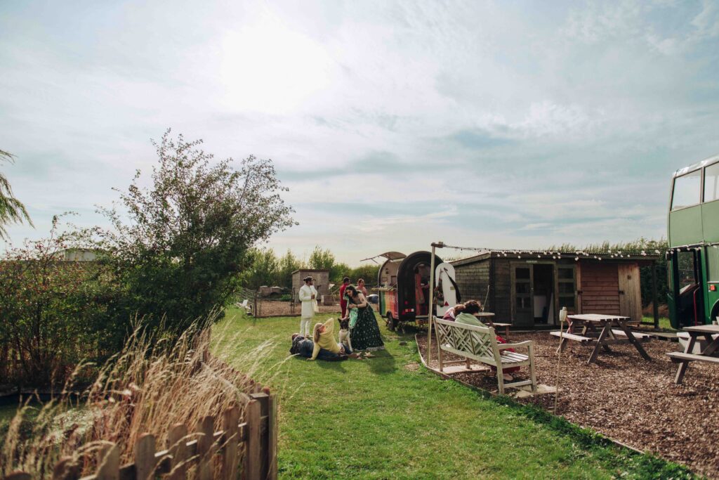 Micro wedding celebration at Hempsall Farm