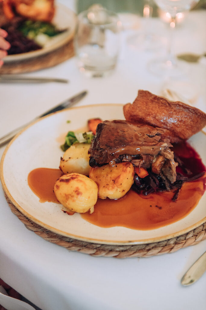 wedding food at the bell hotel