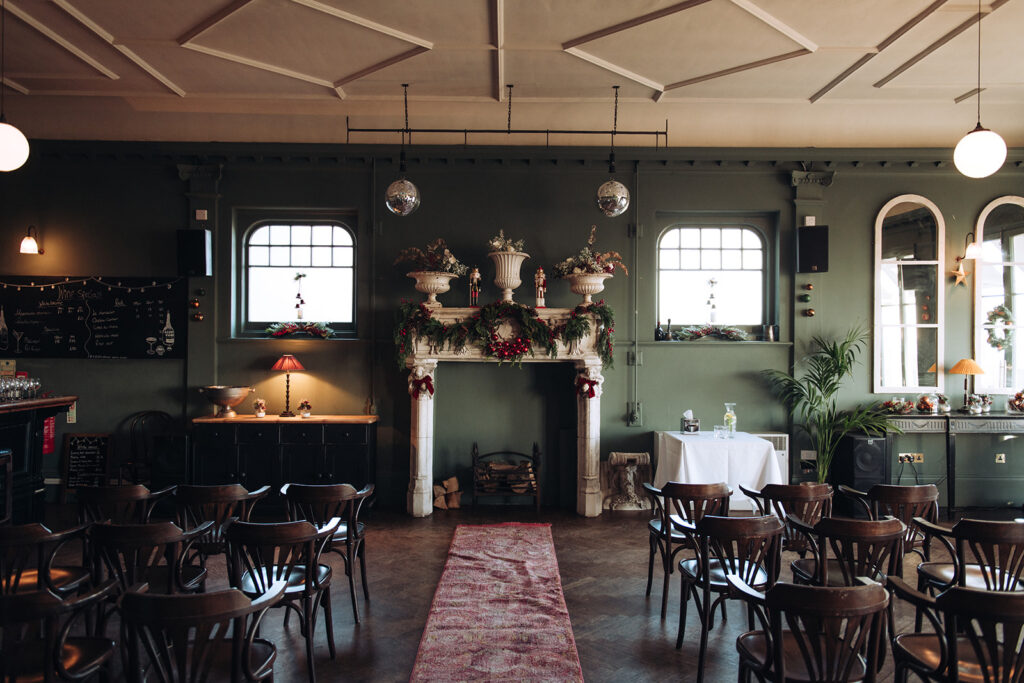 Wedding ceremony space at the House in Kent
