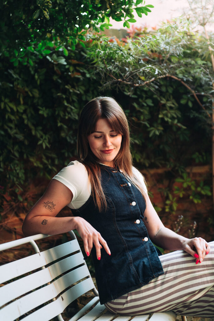 cbt practitioner on a bench