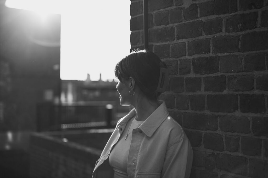 Therapy patient looking outside