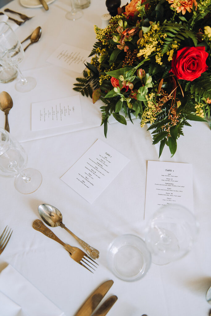 Table setting for a birthday party in Kent