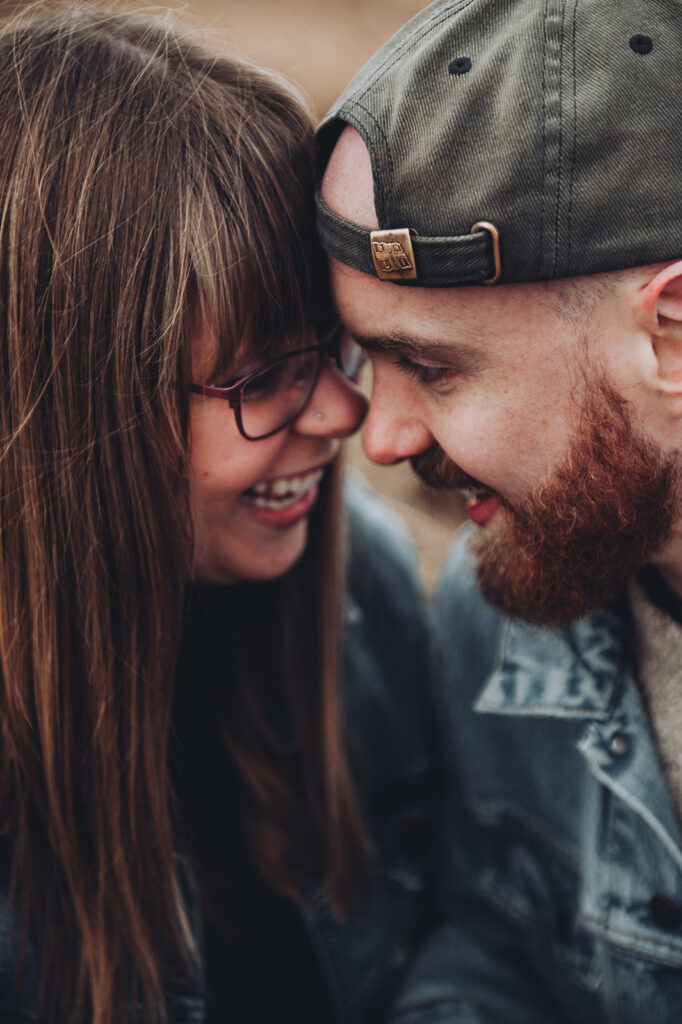 Couple enjoying a moment together on Norfolk Beach