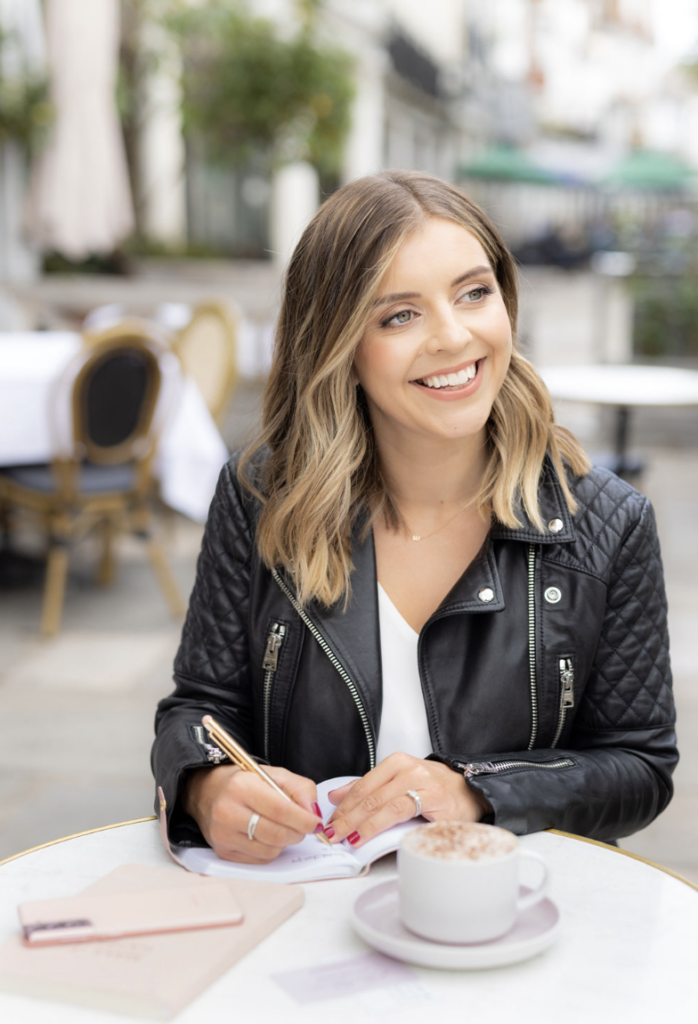 Lydia at Ella Parisa sat at a table planning a wedding