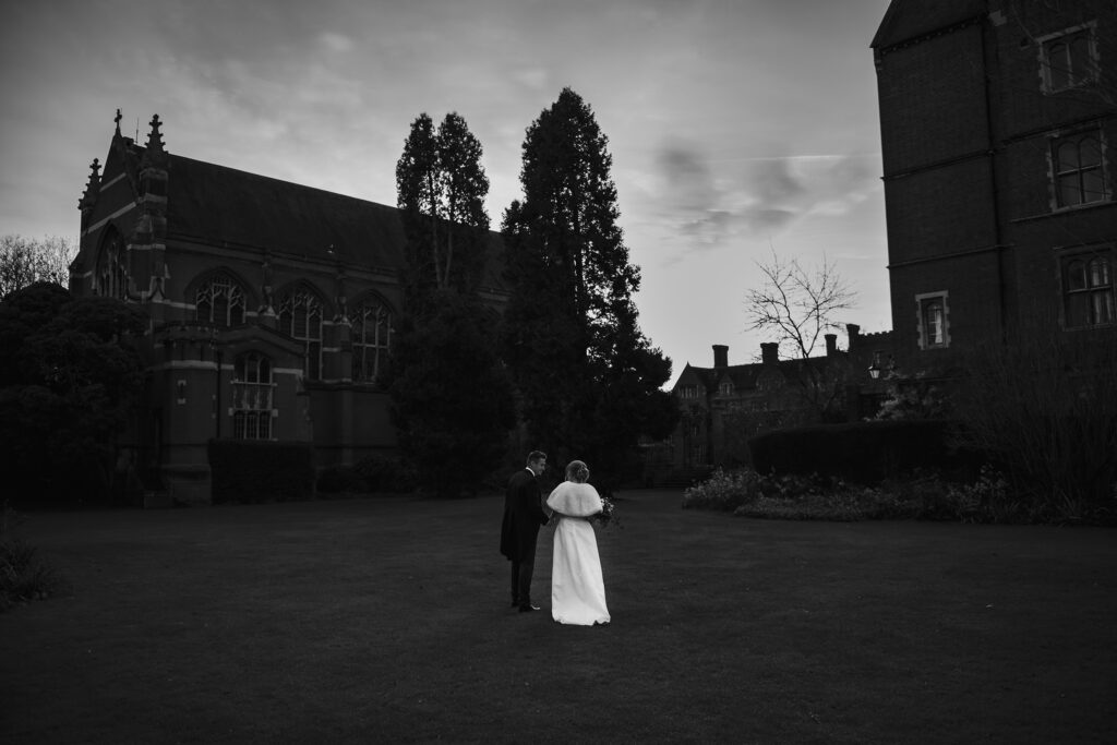 Hannah & Hamish at Selwyn College in Cambridge