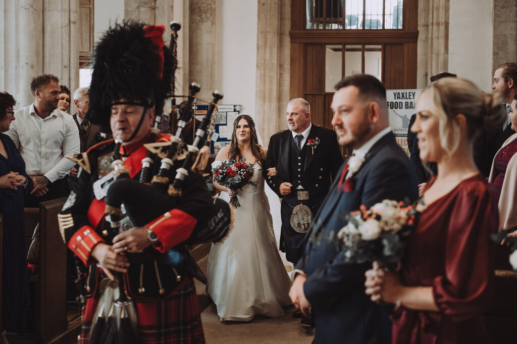 Natural Joyful Church Wedding in Cambridge Christian Luxury