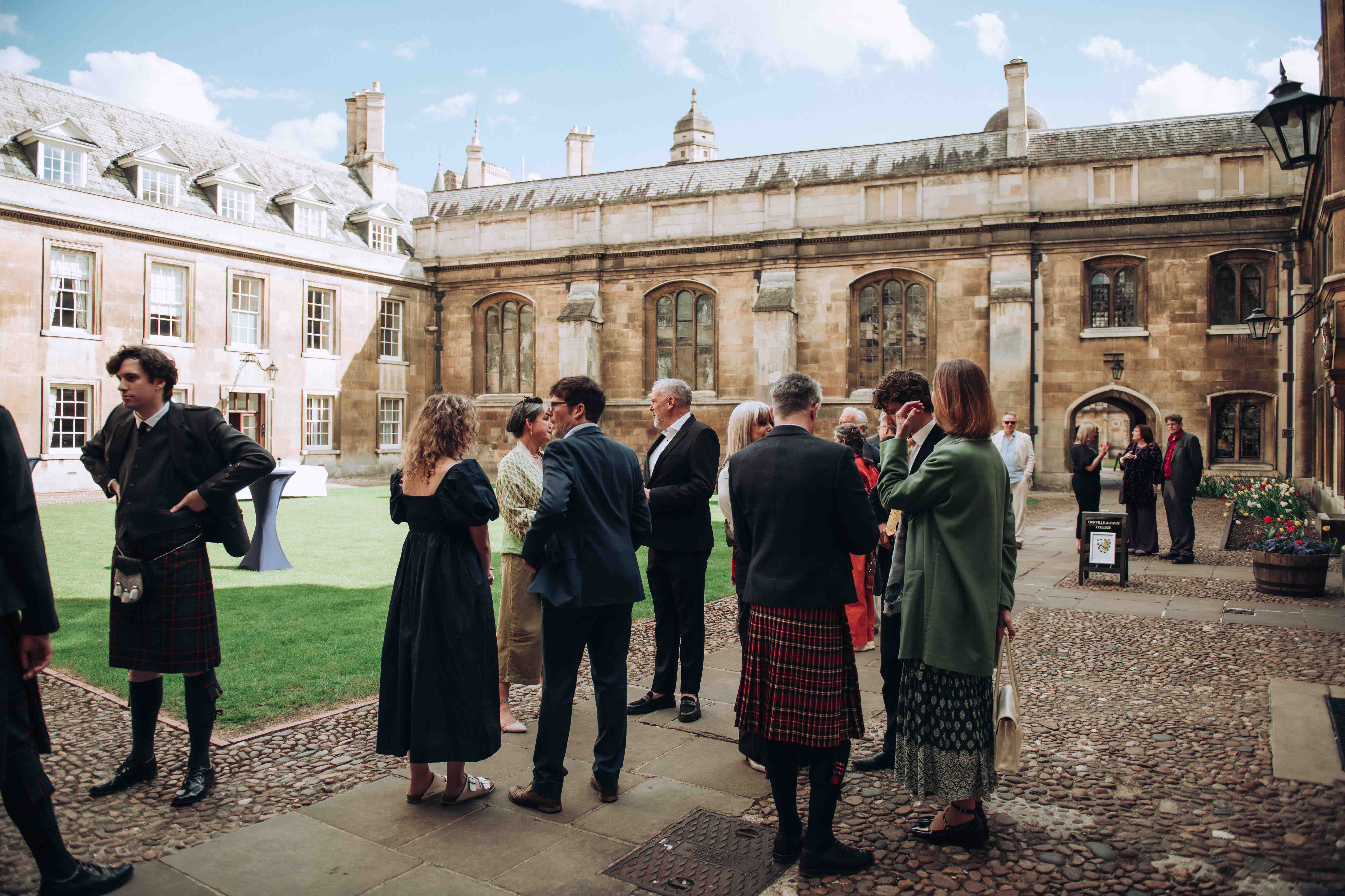 Multi-day wedding in Cambridge at Gonville & Caius College